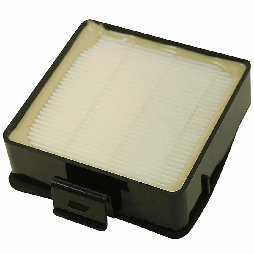 Rectangular air filter with black frame on a white background
