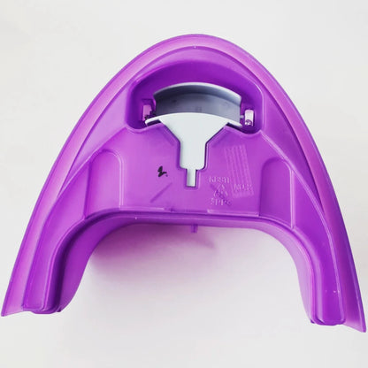Purple steam iron tank on a white background