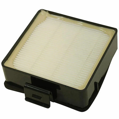 Rectangular air filter with black frame on a white background