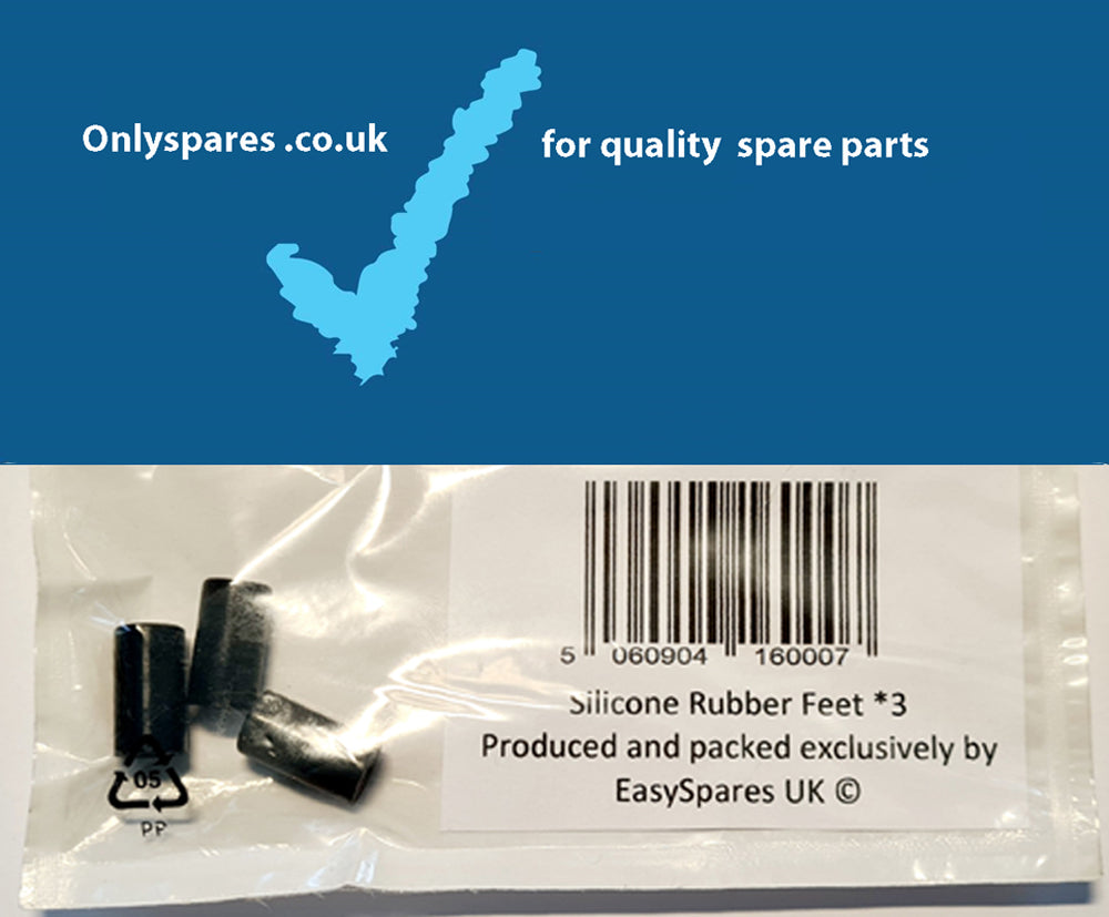 Rubber Feet For Trivets, Grill Wire Racks used in Microwave Ovens - 3mm>5mm racks